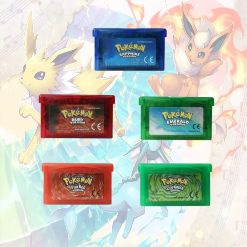 Игровая карта Pokemon GBA на 6 языках, 32-битный картридж для игровой консоли FireRed LeafGreen Ruby Sapphire Emerald для DSNDSGB (art.: 3920d90b656de) - 3920d90b656de
