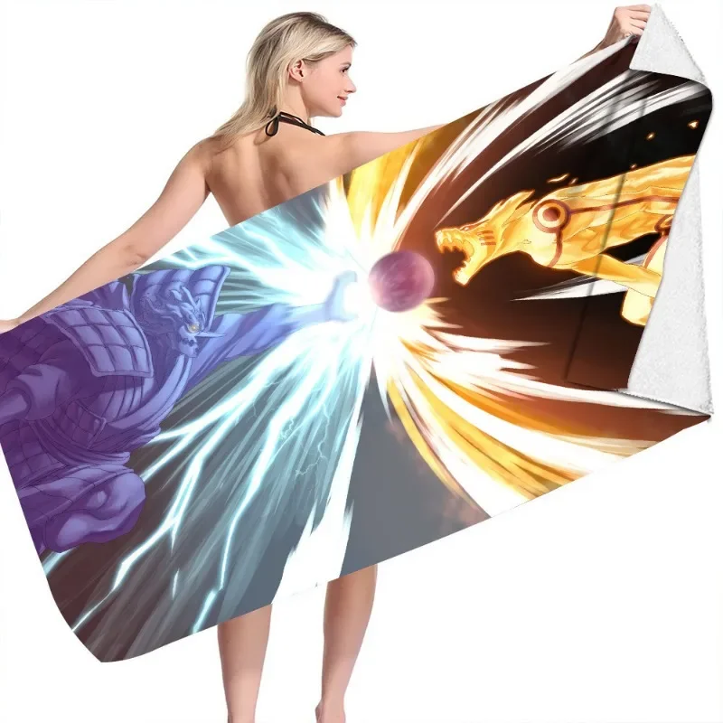 70X150 см популярное аниме-полотенце Наруто для девочек летние полотенца ванной