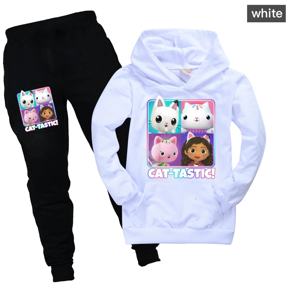Cute Gabbys Dollhouse Hoodie Boutique Kids Clothing Baby Boys Pullover Hoody Sweatshirt Top+Pants 2pcs Set Toddler Girls Outfits