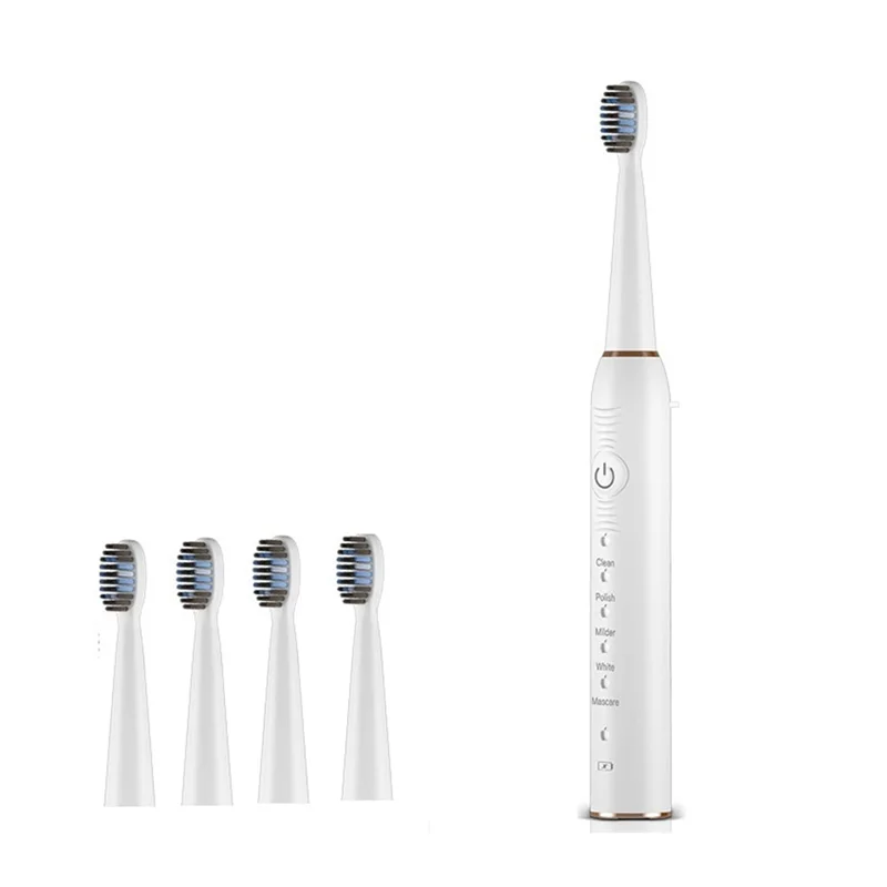 

Щетка Зубная Ультразвуковая для взрослых и детей, IPX7, 4 насадки