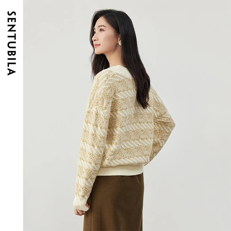 Женский трикотажный пуловер SENTUBILA