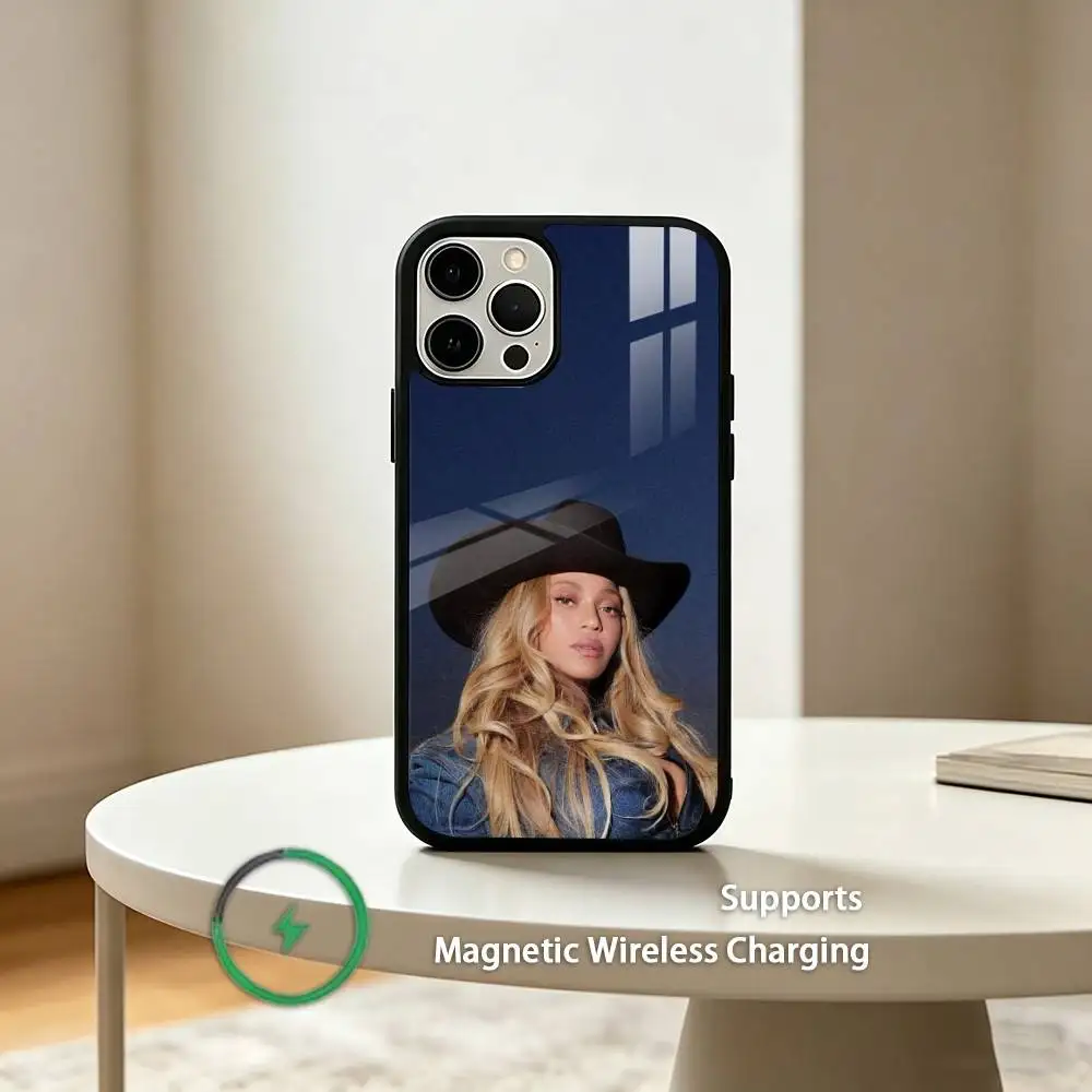 Фото Чехол для телефона Q-Queen Bey Singer B-Beyonce для iPhone 17, 16, 15, 14, 13, 12, 11 Plus, Pro с поддержкой магнитной беспроводной зарядки №3