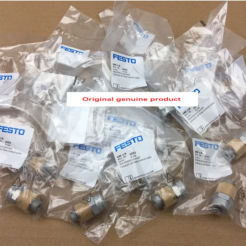 GRE-18 10351, GRE-12 10353, GRE-14 10352, GRE-38 35310, Оригинальный клапан регулирования расхода выхлопного воздуха FESTO (art.: 3920dbf8a376f) - 3920dbf8a376f