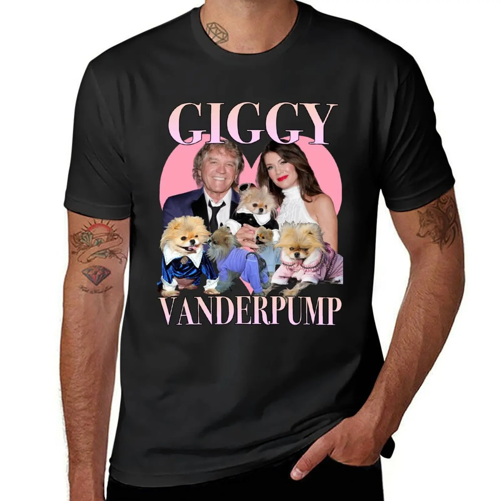 Футболки с графическим рисунком Giggy Vanderpump мужские футболки для чемпионов