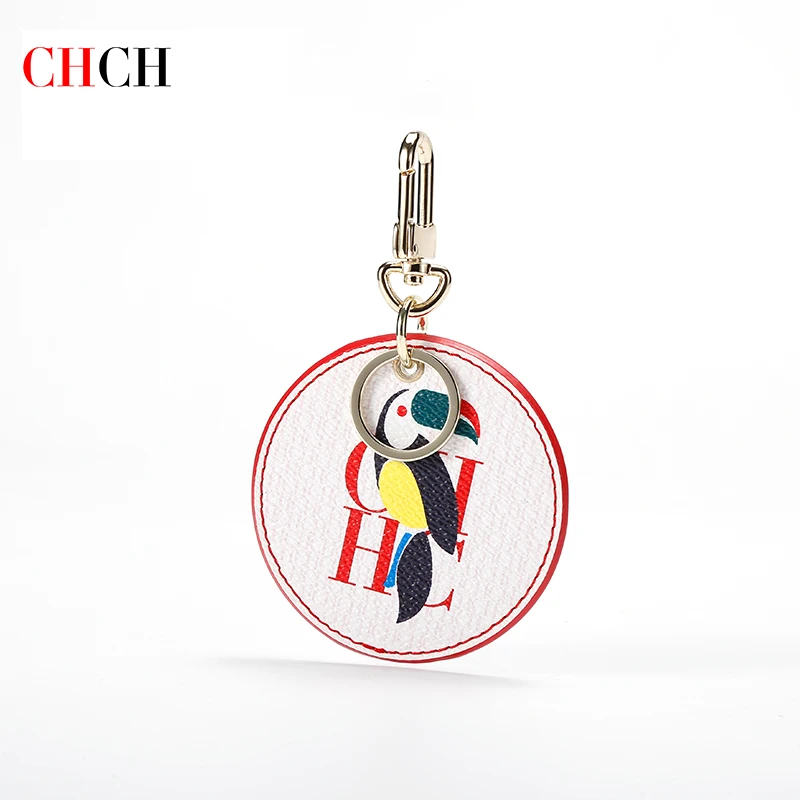 

CHCH Fashion Genuine Leather Key Chain Jewelry Chain Hand Bag Hanging Car Key Ring Bag Ornaments Key Fobs Gift
