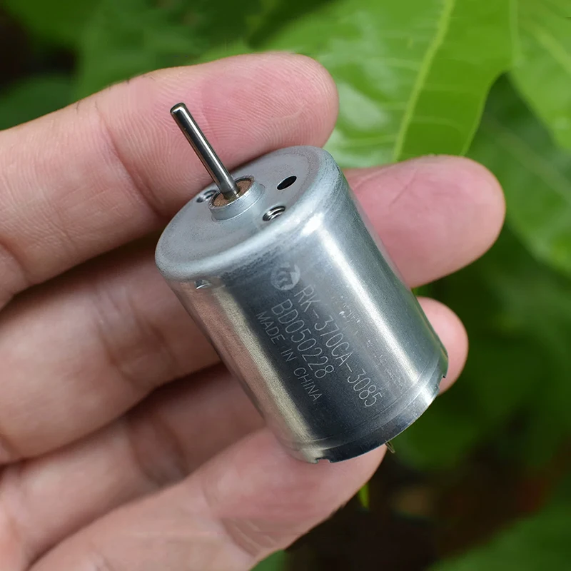 Мотор Mabuchi RK-370CA-3085 Mini 370 с угольными щетками, DC 5V 6V, 12300 обмин, микроэлектродвигатель диаметром 24 мм для DIY, хобби, игрушек и моделей (art.: 3920db3fd3dd7) - 3920db3fd3dd7