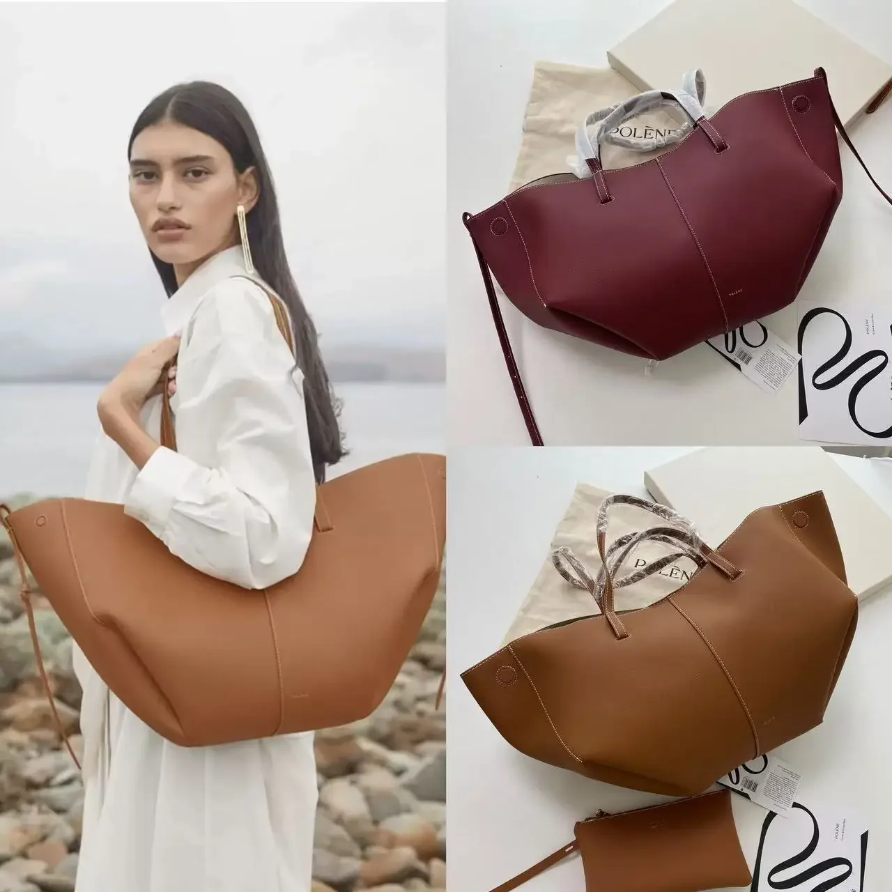 Горячая большая вместительная сумка-тоут для подмышек Polen-Ladie ретро европейская и