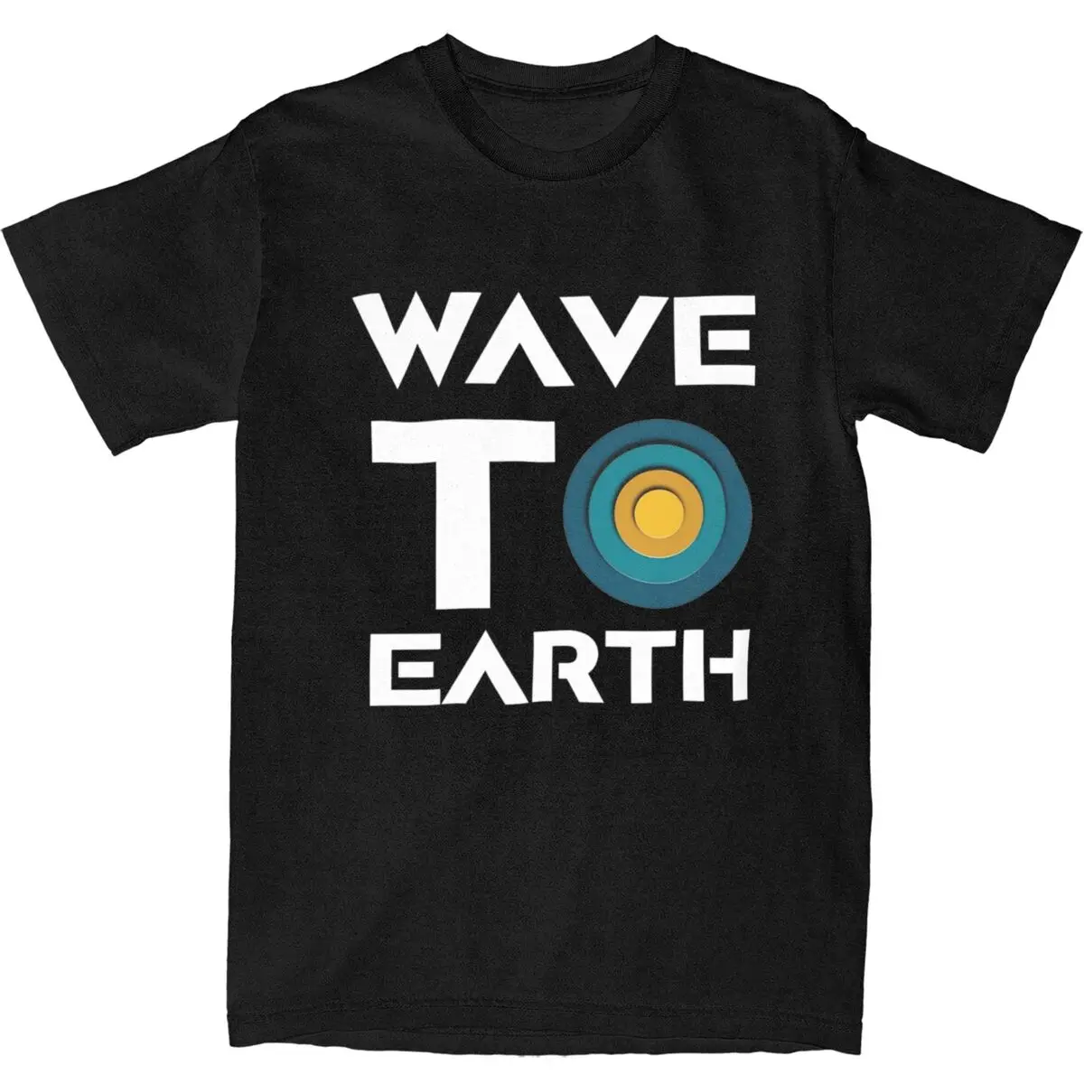 Футболка в стиле Харадзюку с круглым вырезом и коротким рукавом