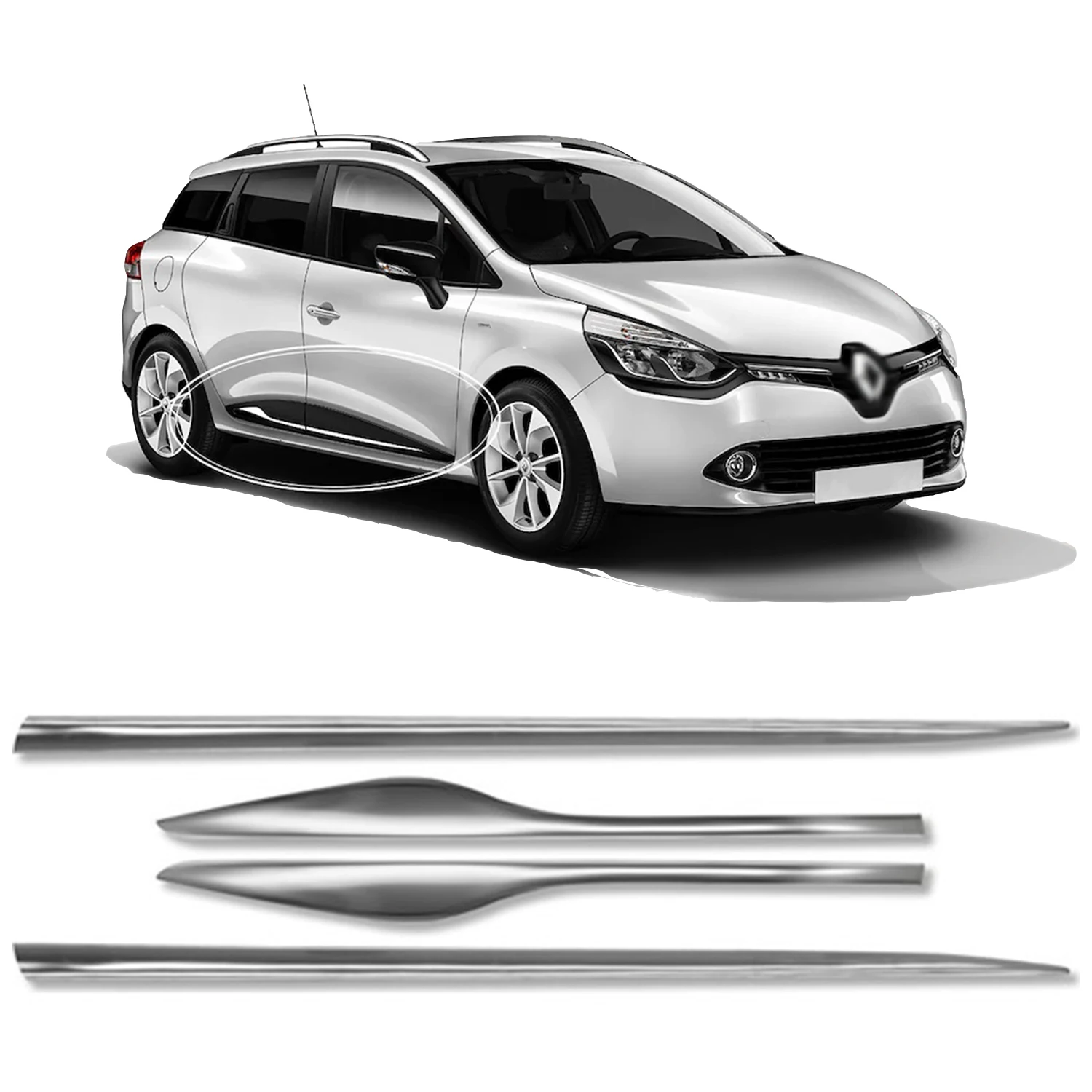 4 шт. набор аксессуаров для Renault Clio GT Sport Tourer 2012 2013 2014 2015 2016 2017 2018 2019 - купить по
