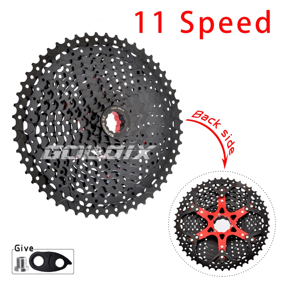 

SUNSHINE Black MTB 11 Speed 52T L Cassette 11V K7 Wide Ratio Sprocket Freewheel For X1 XO1 XX1 M9000 Mountain Bike Bicycle Parts