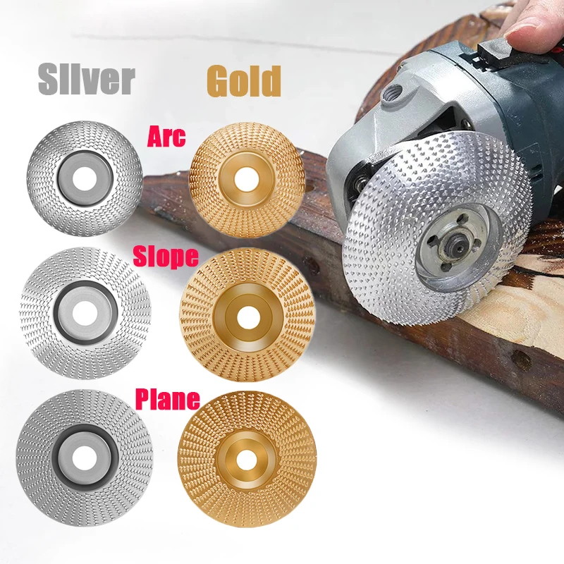 3pcs/set Sanding Wood Carving Tool Abrasive Disc Wood Grinding Polishing Wheel Rotary Disc Tools for Angle Grinder 4 Inch Bore