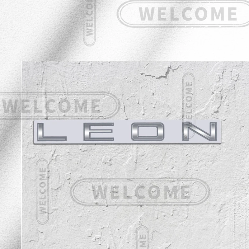 3D металл для логотипа LEON, эмблема с буквами автомобиля, матовая медь, глянцевый черный значок, наклейка на багажник, аксессуары для стайлинга значок pin joy кролик круглый металл 12 08599 935