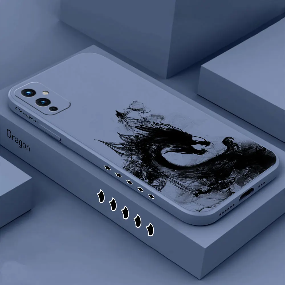 

Dragon Pattern Ink Brush Painting Phone Case For Oneplus 11 10 9 9R 9RT 8 8T 7 7T NORD CE 2 ACE 2 2V PRO LITE Liquid Cover Funda
