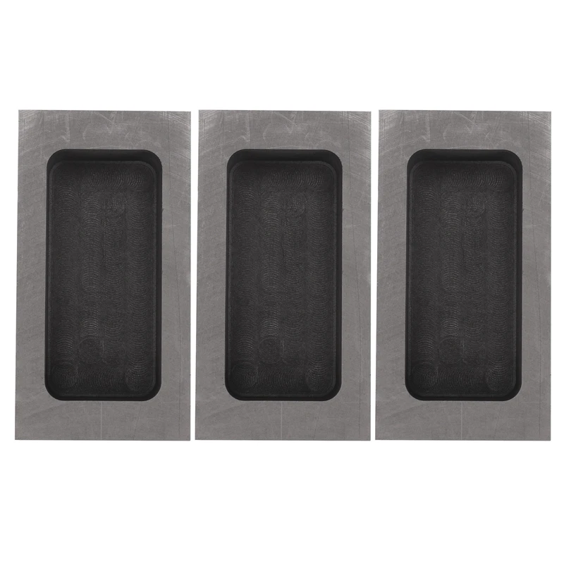 

3X 23.5OZ Graphite Casting Ingot Bar Mold For Gold Silver Copper Melting Refining