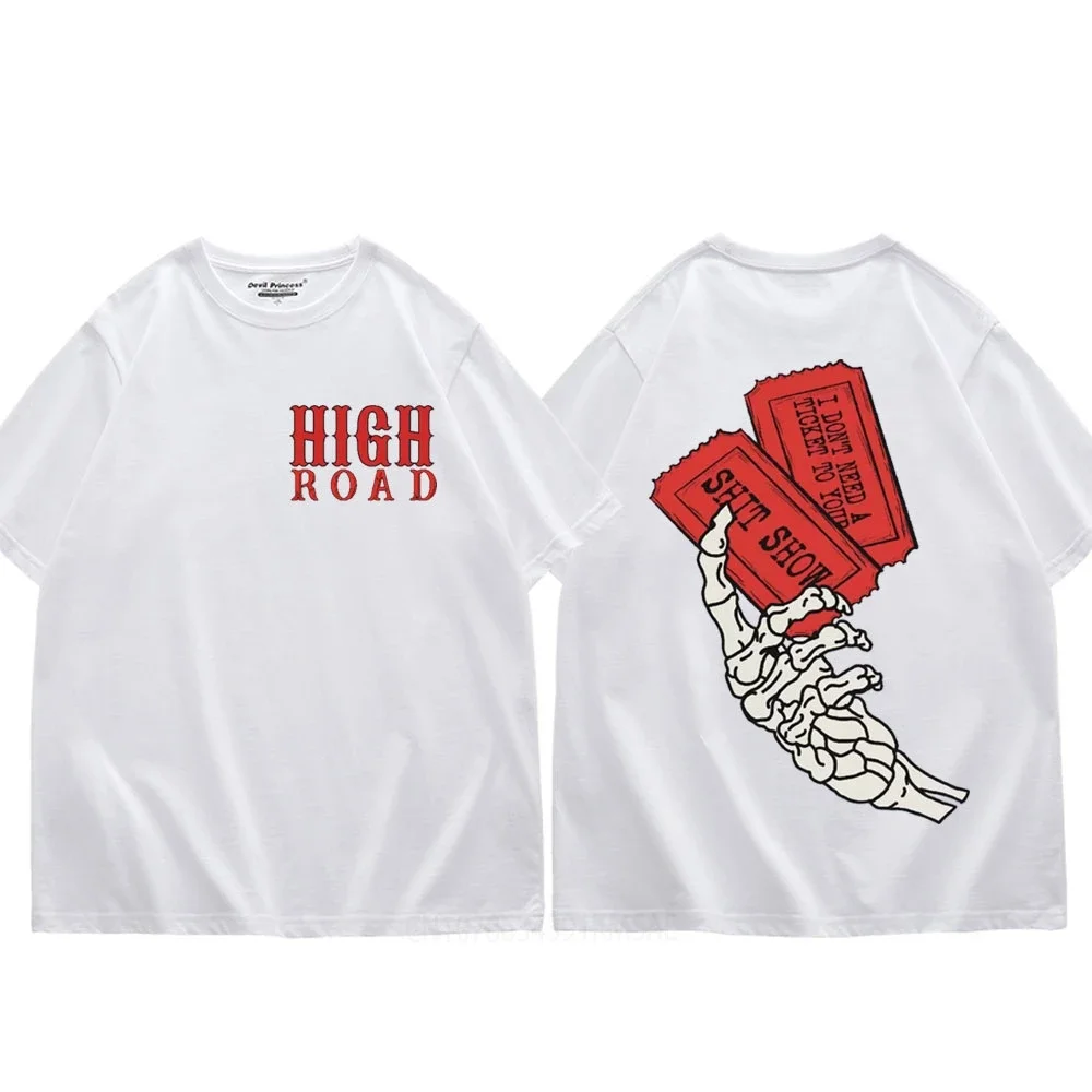 Футболка Летняя хлопковая унисекс с коротким рукавом и графическим принтом