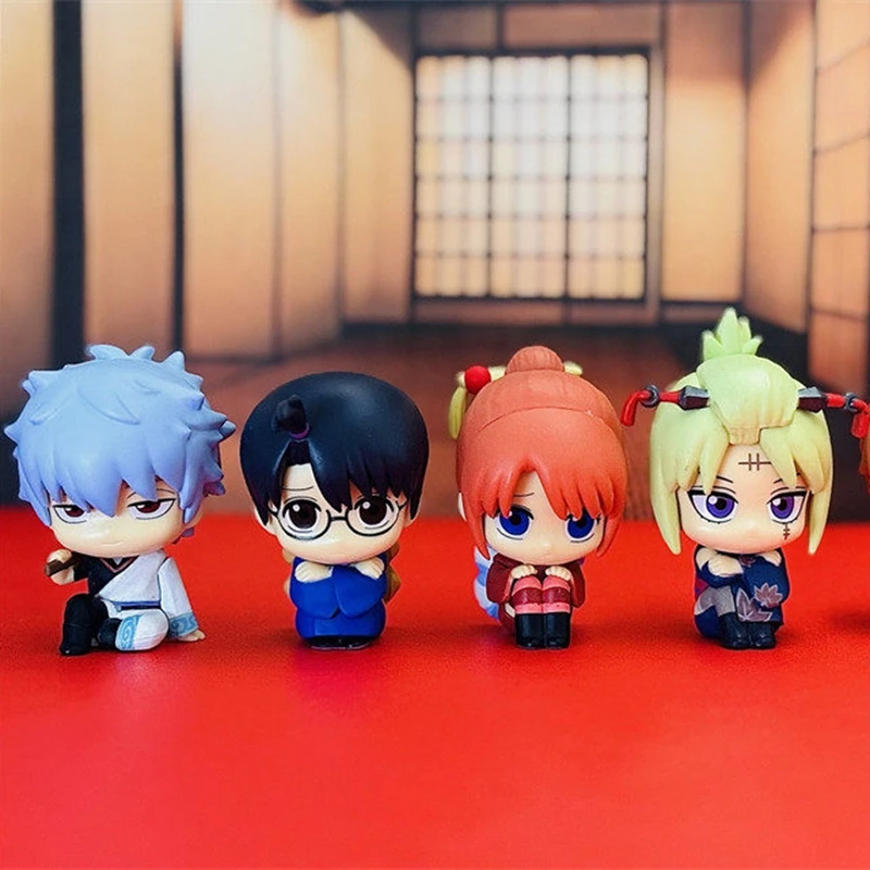 Фото Оригинальная фигурка Gintama Yoshiwara in Flames Machiboke Sitting Capsule Figure Blind Box Tsukuyomi Kagura, аниме-фигурка в закрытой коробке, подарок-сюрприз №5