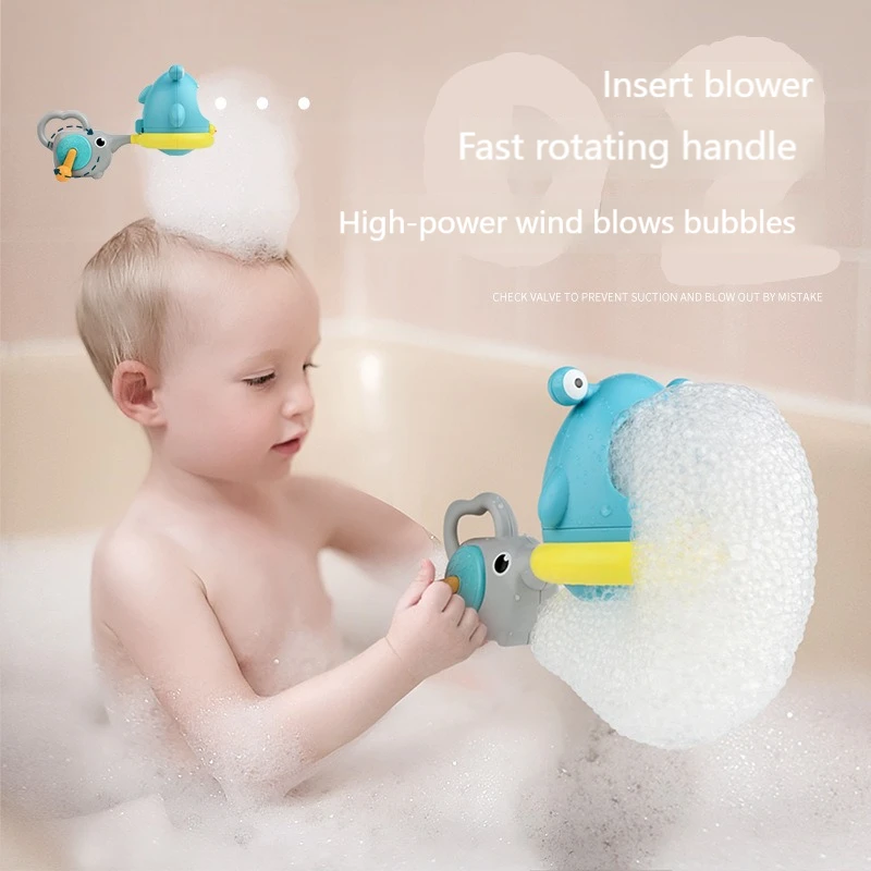 

Tiktok same bubble blowing machine shark bathroom bath toy children outdoor swimming crab blowing foam making machine