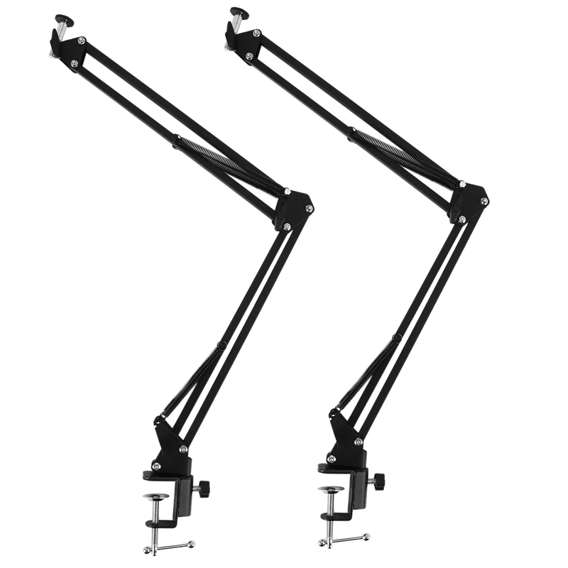 

2X Adjustable Desktop Clamp Suspension Boom Scissor Arm Mount Stand Holders For Logitech Webcam C922 C930E C930 C920