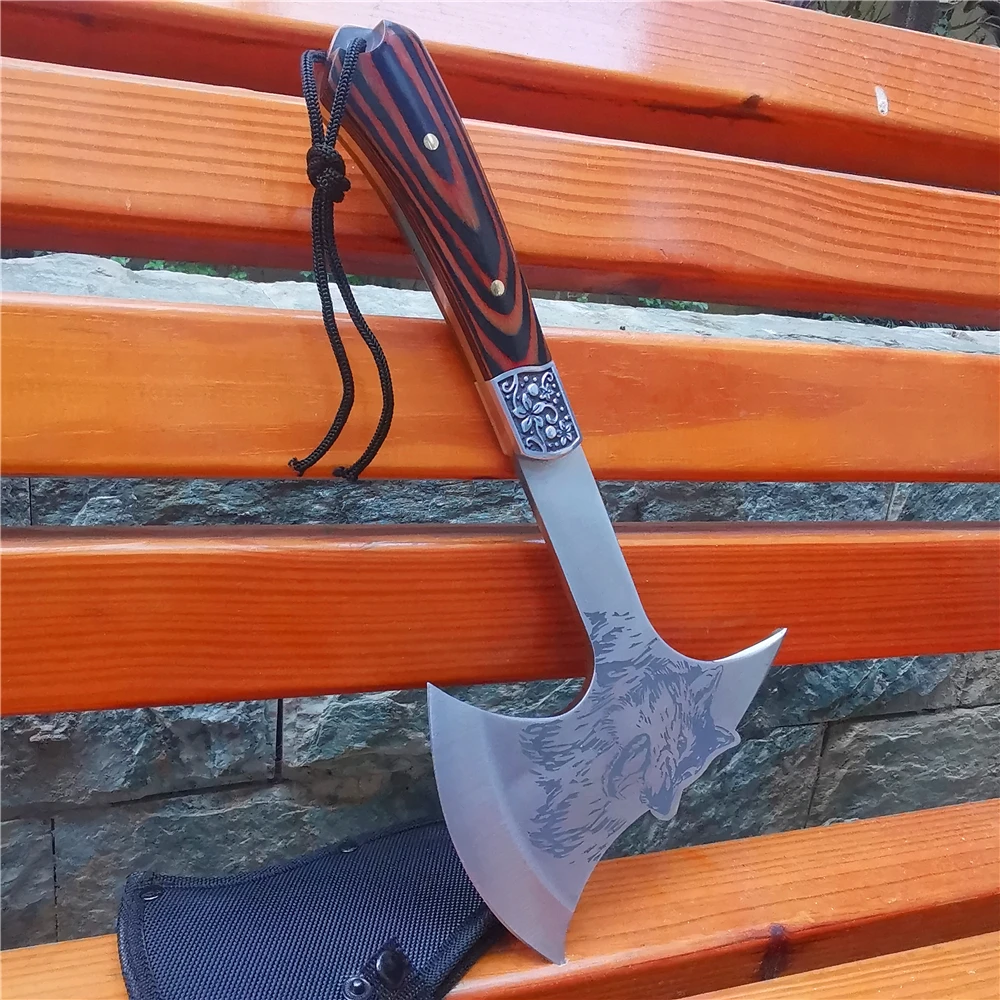 330 мм топор Тактический кемпинг военный боевой Томагавк Кливер садовый ручной