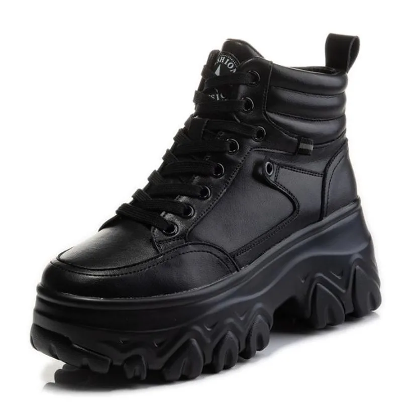 

Женские кроссовки из натуральной кожи, на платформе, размер 34, 41