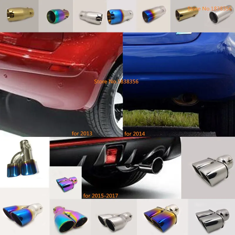 

For Nissan NOTE 2013 2014 2015 2016 car stainless steel muffler exterior end tail pipe outlet dedicate exhaust tip tail frame