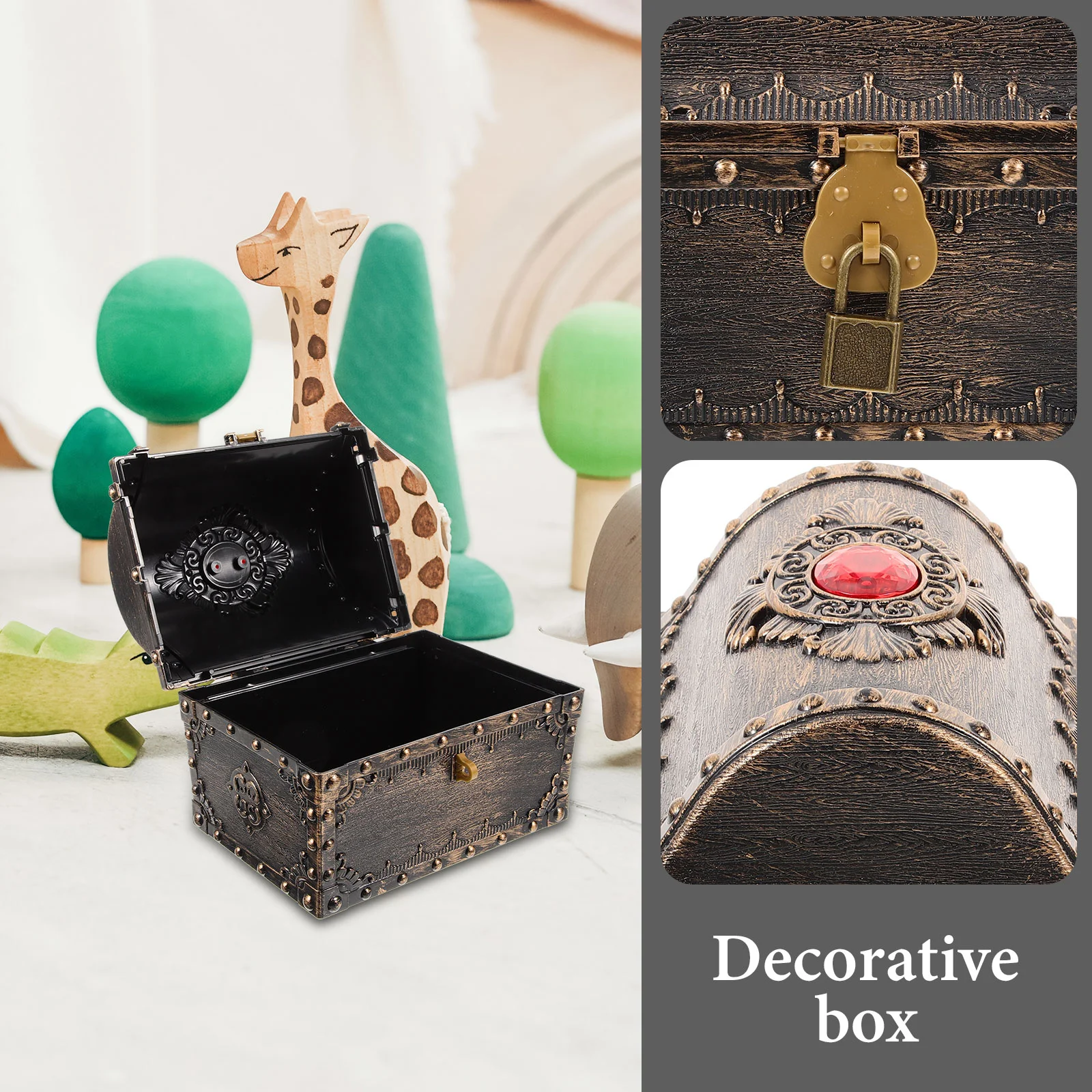 Ювелирные изделия пиратский ящик для охоты сокровищ детский ретро-хранение