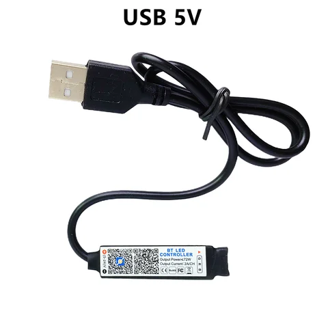 Мини Bluetooth-совместимый контроллер постоянного тока USB 5 в 12 В 24 в RGB СВЕТОДИОД BT умный телефон ZENGGE контроллер для 5050 3528 RGB светодиодной ленсветильник