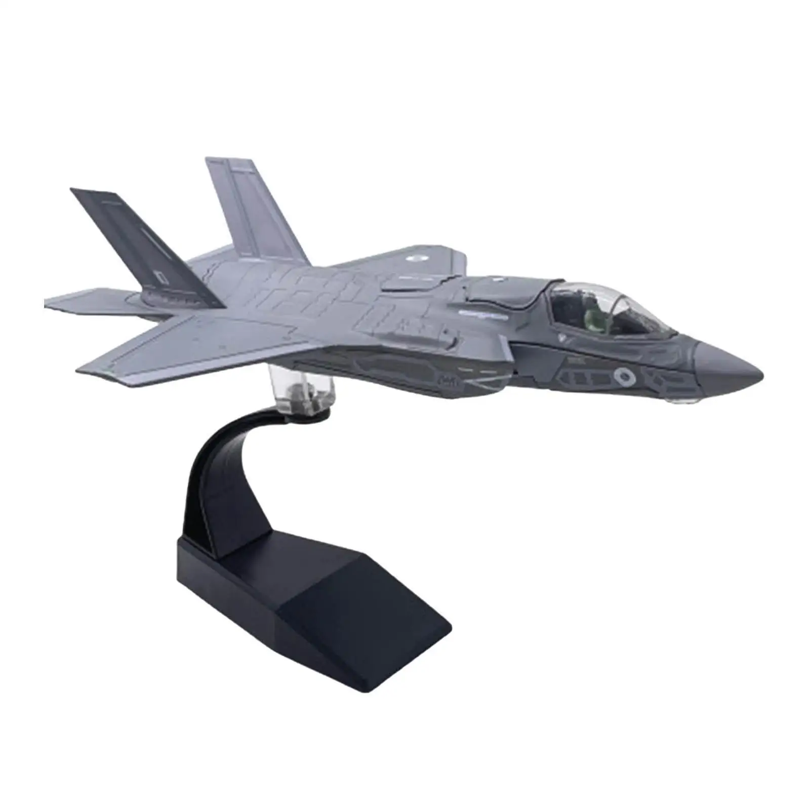 

Alloy 1/72 Scale Aircraft F-35B Fighter with Stand High Simulation Airplane Model for Home Room Decoration Souvenir Collection