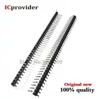 10 шт. 1x40 Pin 2,54 мм Прямоугольный Однорядный штыревой разъем типа папа 90 градусов игольчатый разъем