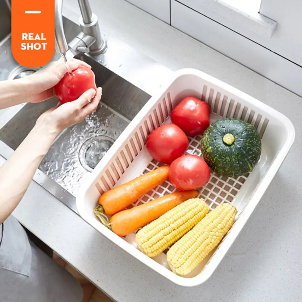 Дренажная корзина двойного назначения многофункциональный двухслойный