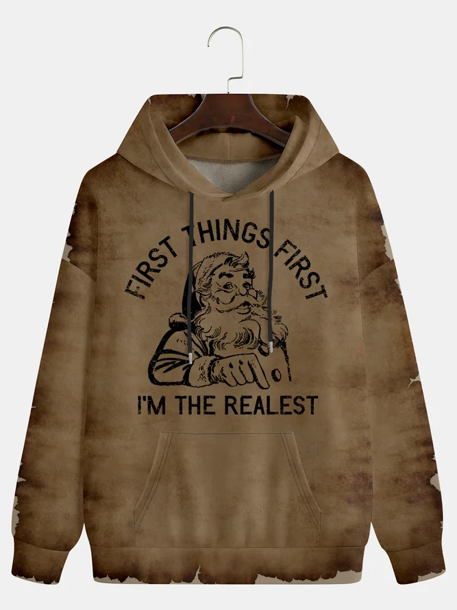 

Molilulu Мужская Рождественская Мужская толстовка Ele ts Santa с графическим принтом