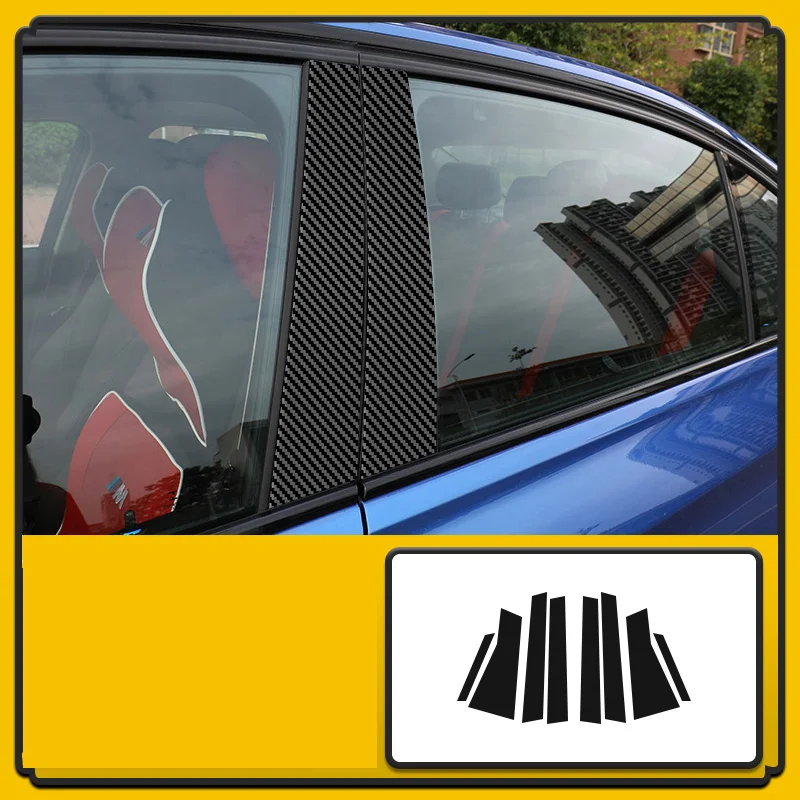 

Для BYD Song max 2017-2021 наклейка из углеродного волокна внешние окна BC центральный столб отделочные полосы Автомобильная Наклейка Автомобильные аксессуары