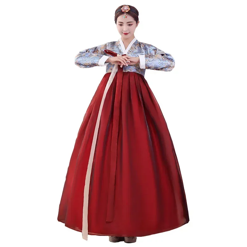 Традиционная корейская одежда для женщин новинка 2023 платье hanbok старинный костюм