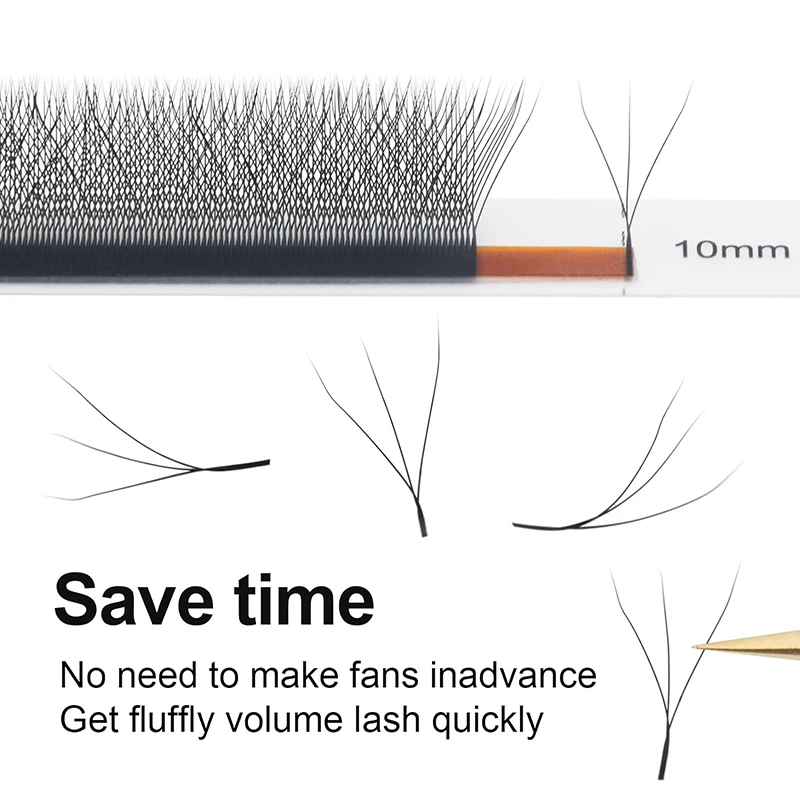 Искусственные норковые ресницы FAIRYTIS 3D W-образные