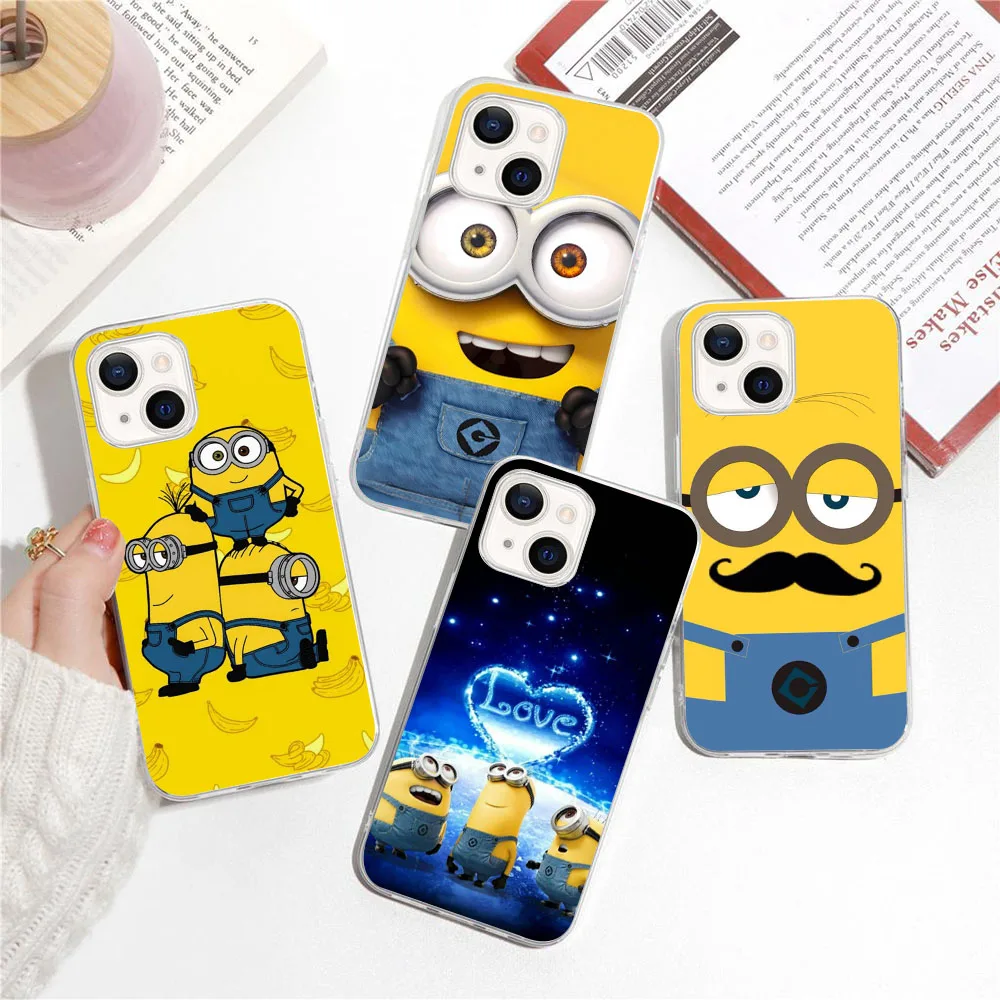 Прозрачный чехол AU-40 Love M-Minionss для Moto One ACE G40 Z2 E13 E22 E40 G10 G8 G50 G60 Fusion Pro Plus Play Power