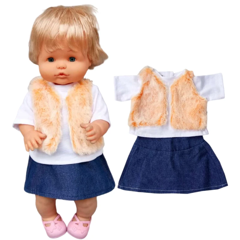 For 16" Nenuco Doll Pyjama Set Ropa Y Su Hermanita 40 Cm Baby Doll Clothes Suit