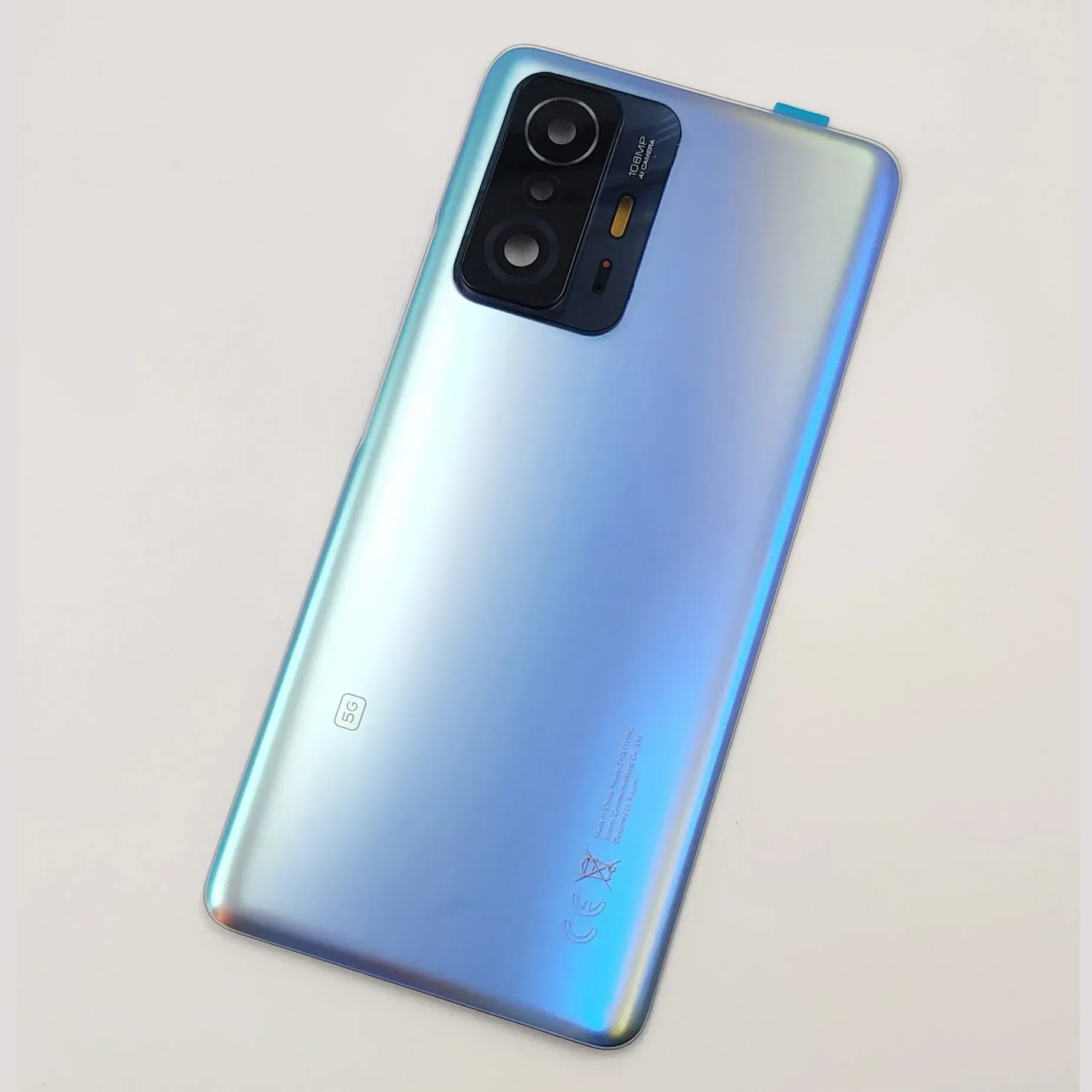 A +++ Стеклянная задняя крышка для Xiaomi Mi 11T Pro 5G Крышка батарейного отсека Задняя