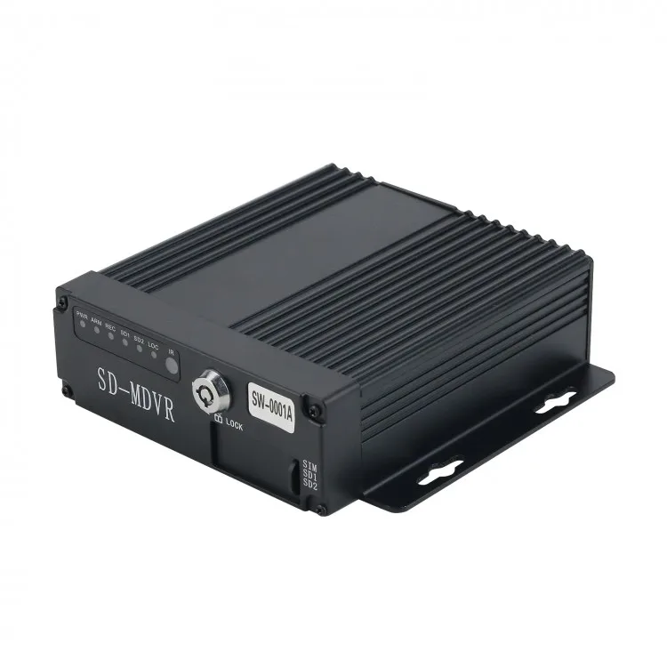 

4CH Vehicle Car Mobile DVR Security Video Recorder with 4 CCD Camera Cable Remote