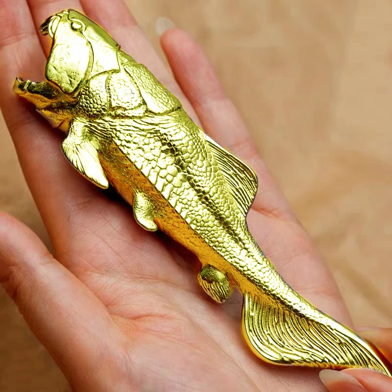 Dunkleosteus Dinosaur Fish bottle opener brass pendant key c