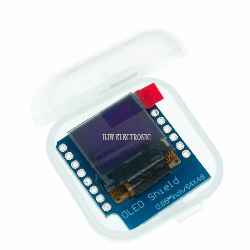 ЖК-дисплей с OLED-экраном 0 66 дюйма совместимый WEMOS D1 MINI ESP32 64X48 дисплей oled-модуль IIC I2C