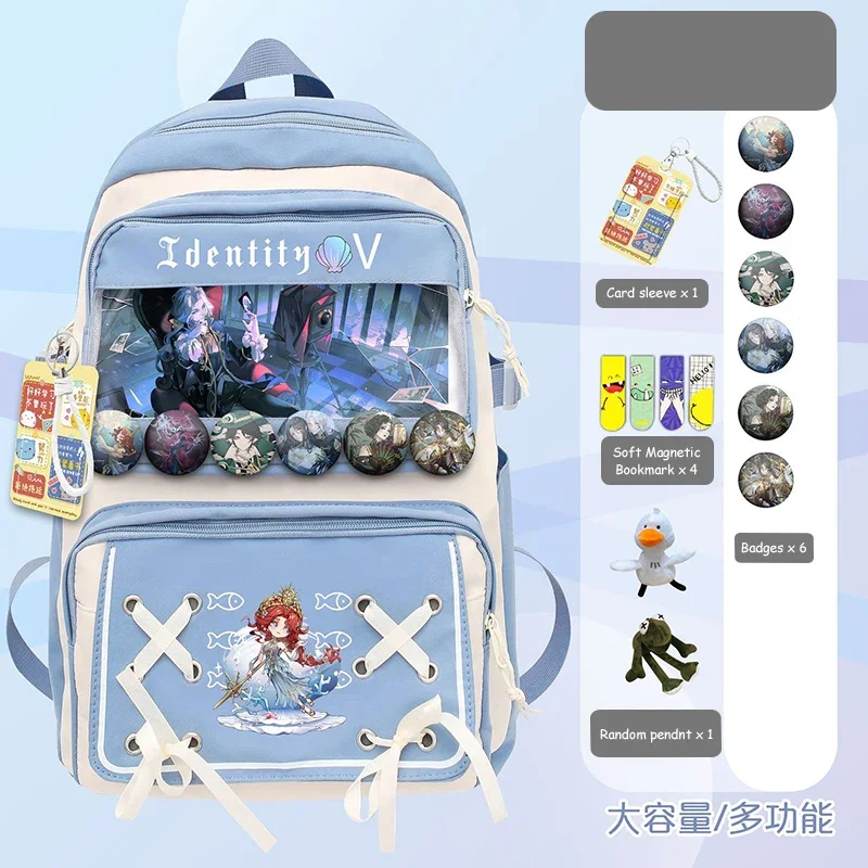 44 × 32 13 см черный синий розовый Identity V школьные сумки для студентов детей и