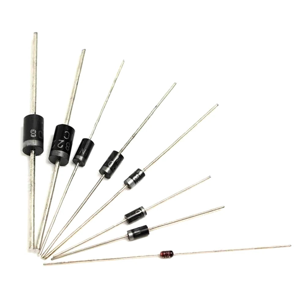 

Набор выпрямительных диодов, 100 шт./лот, 1N4148, 1N4007, 1N5819, 1N5399, 1N5408, 1N5822, FR107, FR207, набор для сборки электронных компонентов