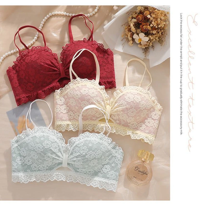 

Small Breasts Gathering Pure Desire Lace Bras