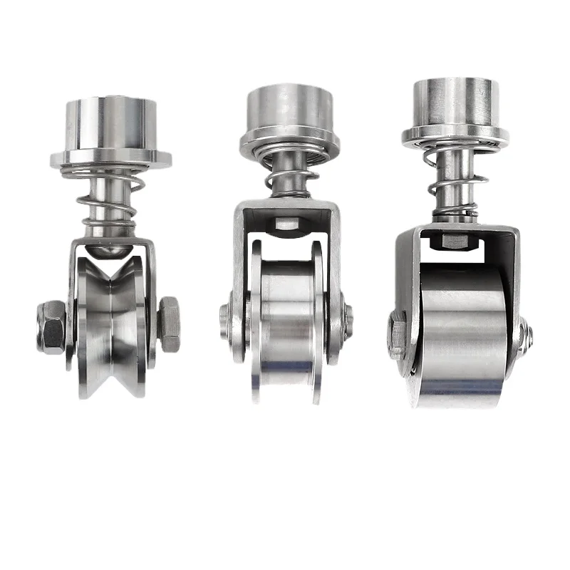 

Подшипник универсальный ролик U/ V/H-образная канавка, угловая стальная направляющая 360 градусов с пружинными роликами