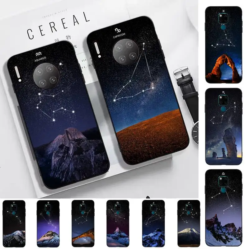 

LVTLV Constellation Star Mountain Phone Case for Huawei Mate 20 10 9 40 30 lite pro X Nova 2 3i 7se