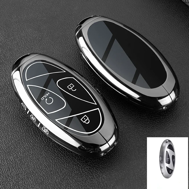 Чехол-брелок из цинкового сплава для смарт-ключа Hyundai Ioniq 6, Grandeur GN7, KONA 2023-2024 (23 кнопки) (art.: 3920da473d5bb) - 3920da473d5bb