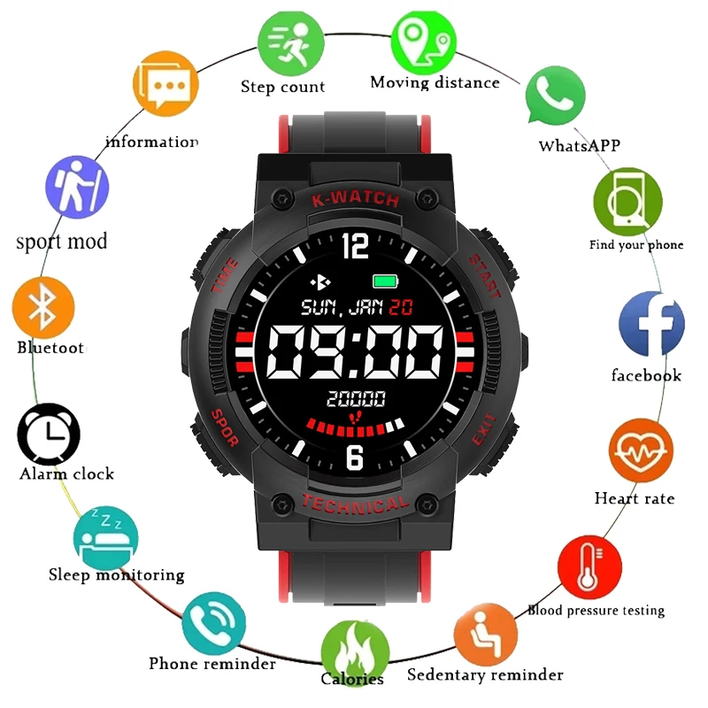 Смарт-часы KINGSTAR S02 1 32 дюйма IP67 С Пульсометром