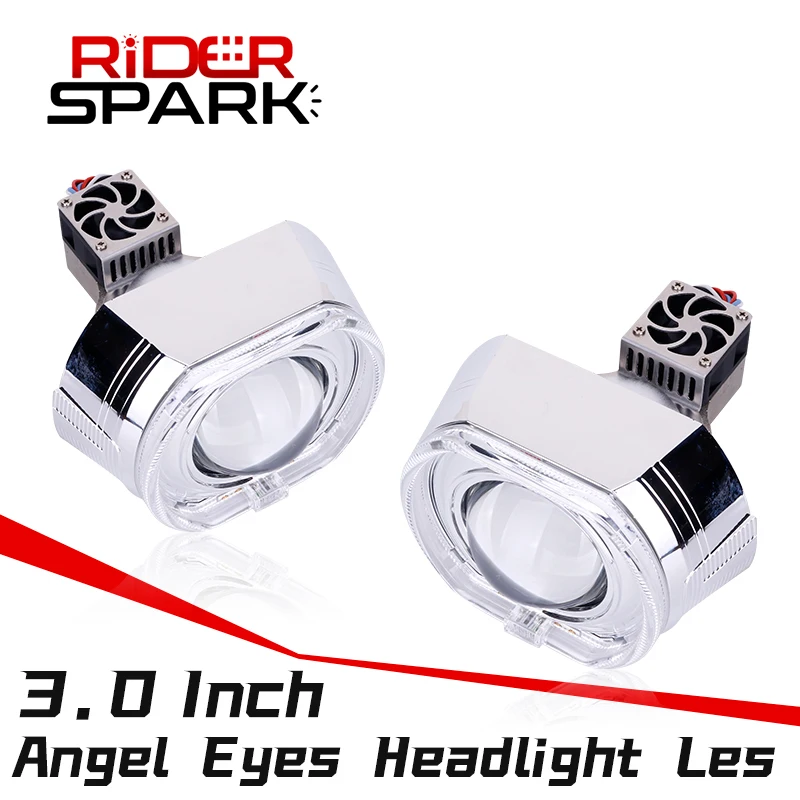

LED Projector Lens Car Lamps Angel Eyes Bi LED Lenses In Headlights 80W 6000k 3 Inch For Hella 3R G5 Car Accessories 12V Turbo