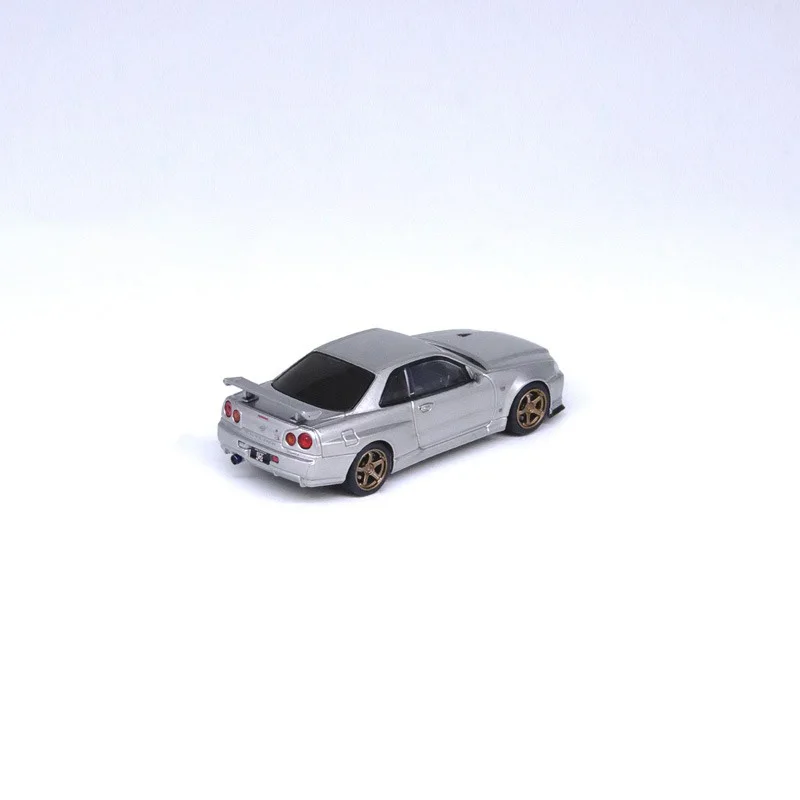 Модель Nissan SKYLINE GT-R R34 в масштабе 1:64 коллекционные украшения для автомобилей из