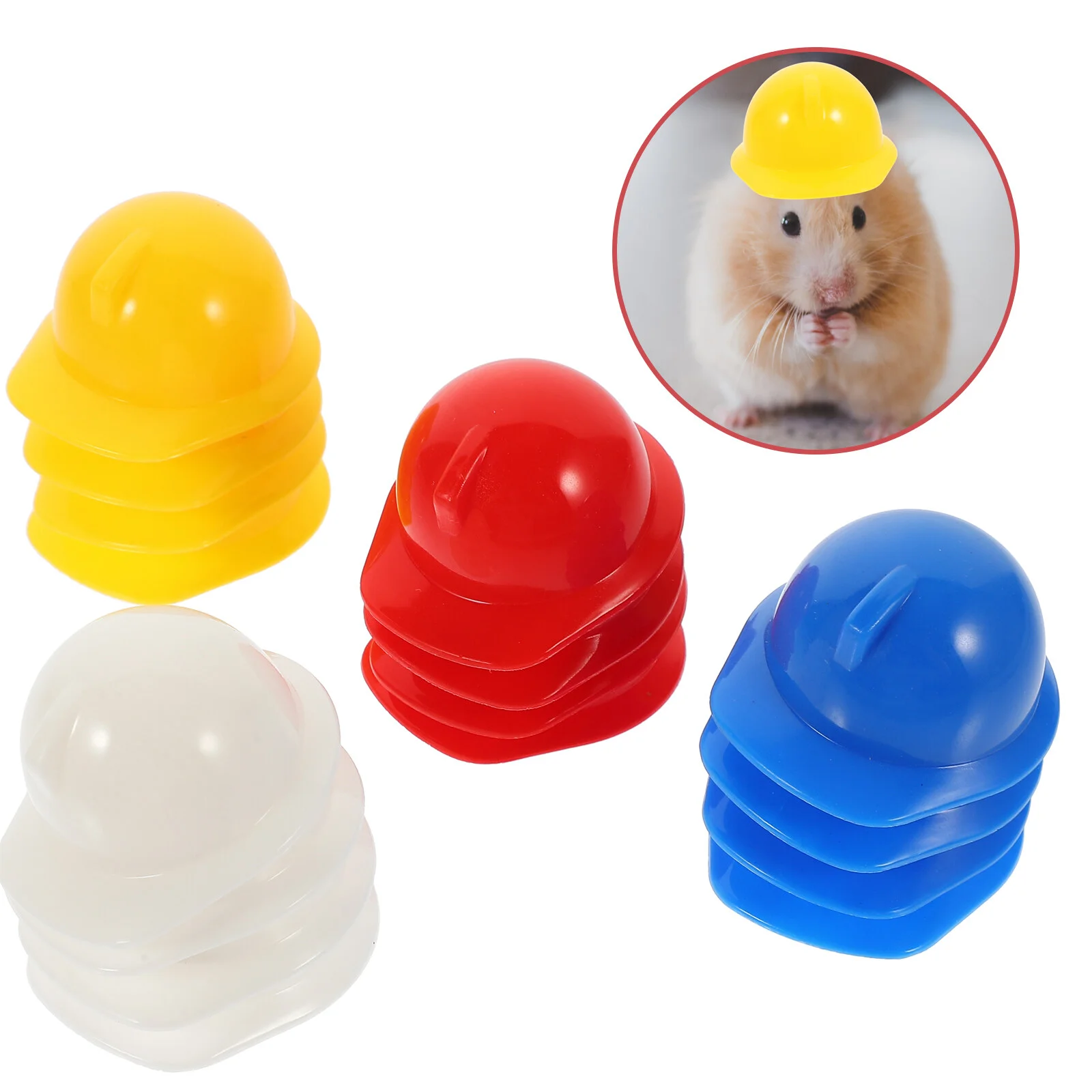 

Pet Miniature Construction Hat Plastic Safety Bird Small Chickens